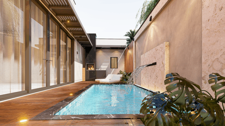 piscina + churrasqueira